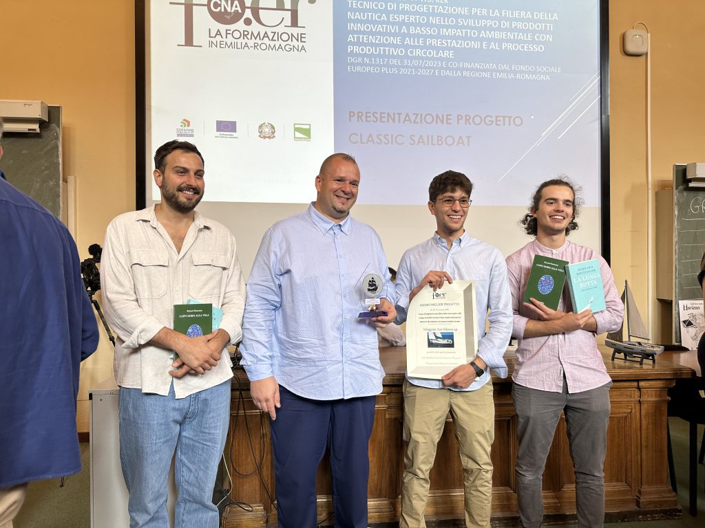 Premiazione all'Università di Bologna del miglior progetto sulla Filiera Nautica all’interno del nostro Corso IFTS